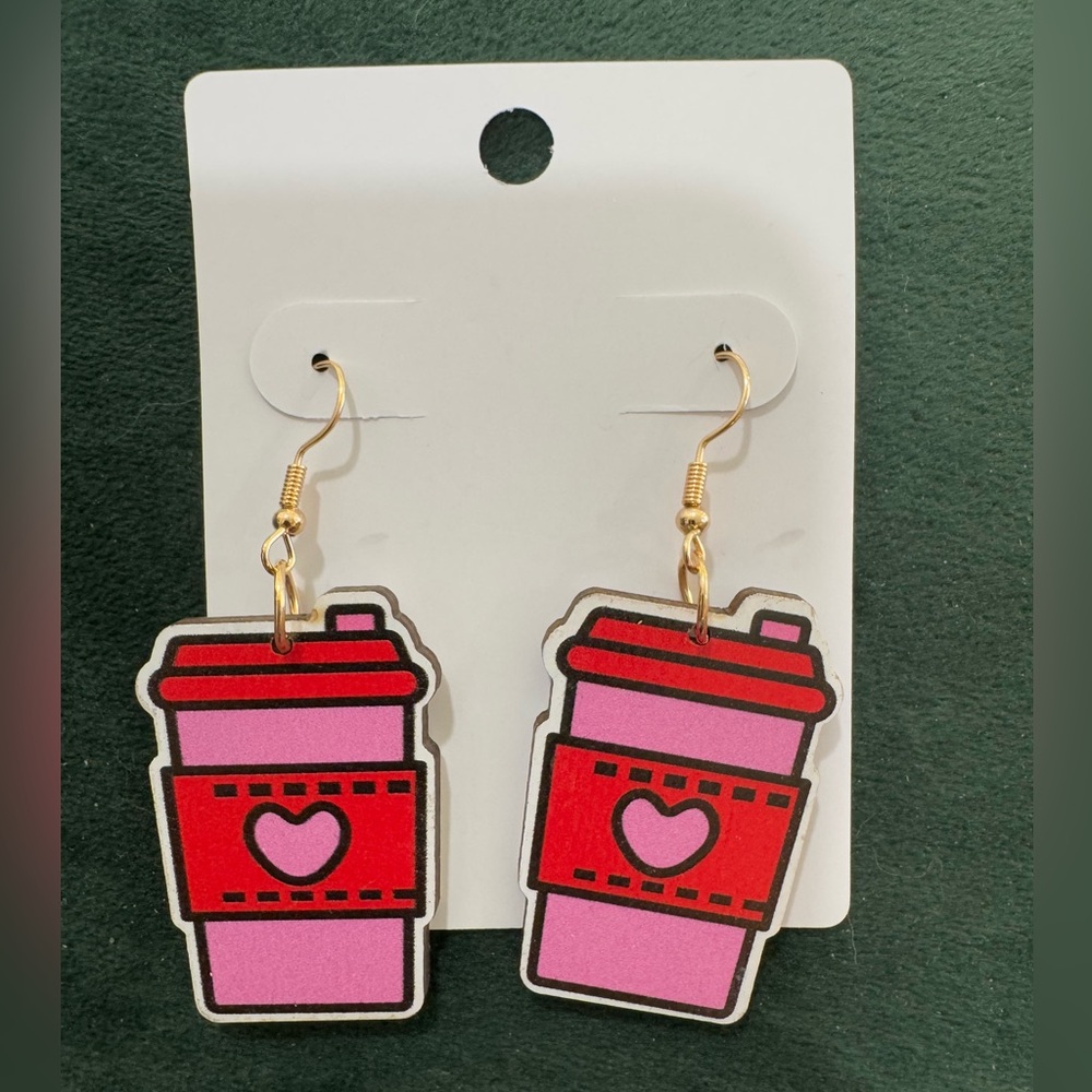Caffe latte Valentine Earrings